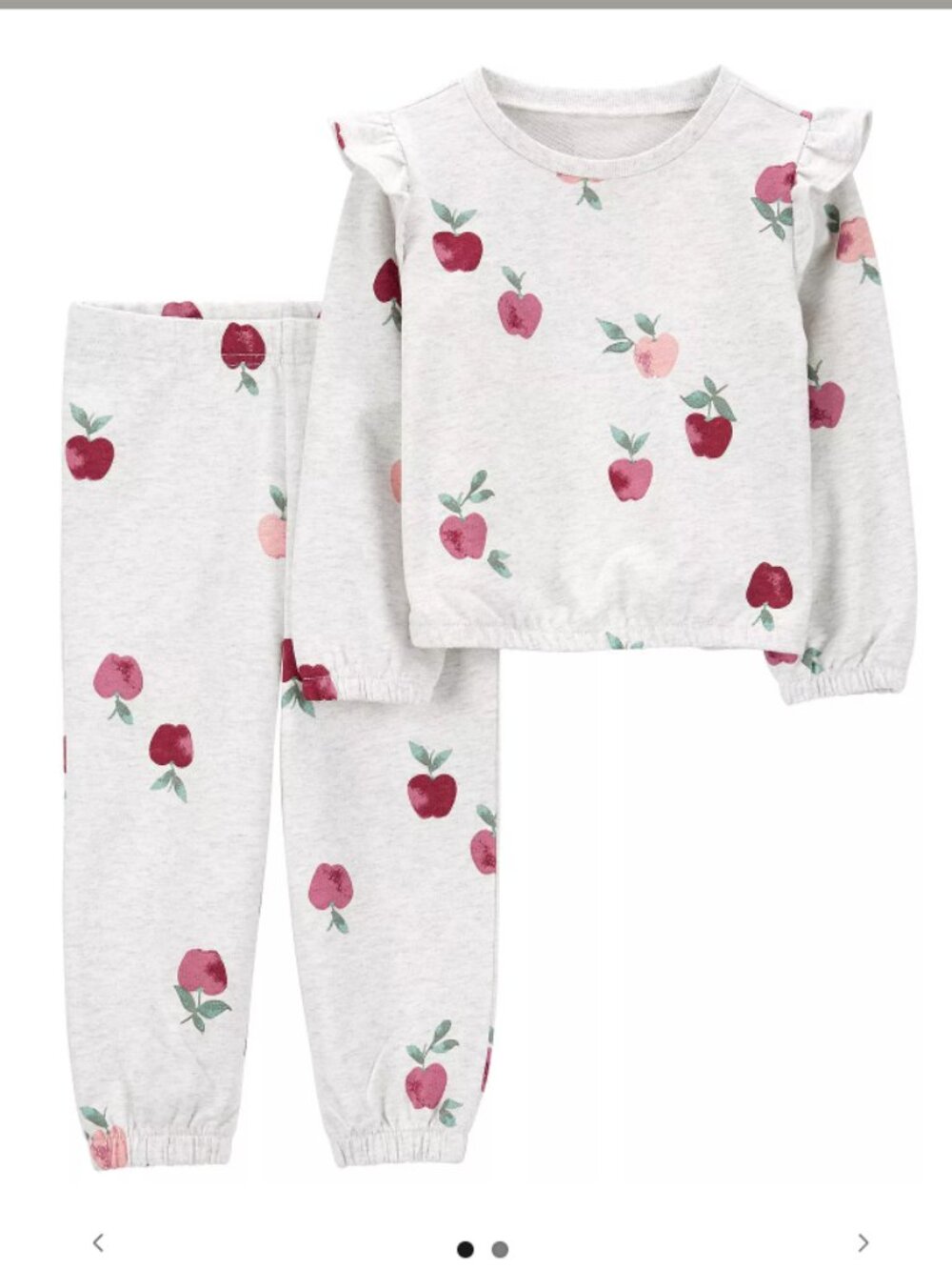 Carter's 6 Months Apple Print Sweater and Pants Baby Outfit